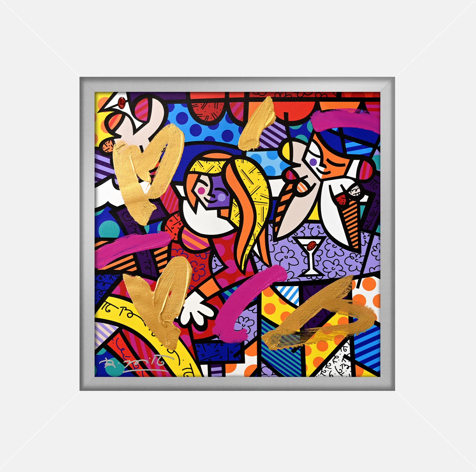 DOING LUNCH AGAIN -  Mixed Media Original