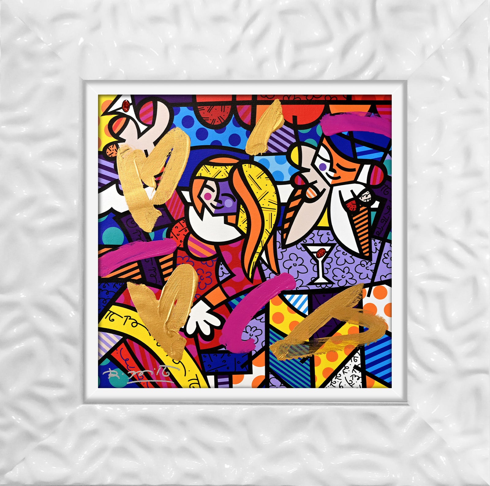 DOING LUNCH AGAIN -  Mixed Media Original