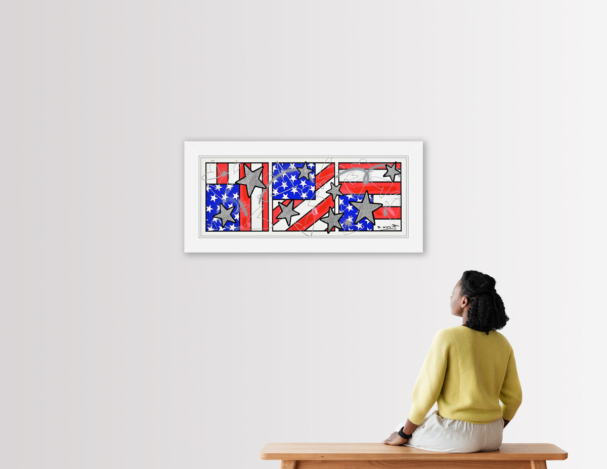 flap triptych mixed media original  artistic colorful design collectible