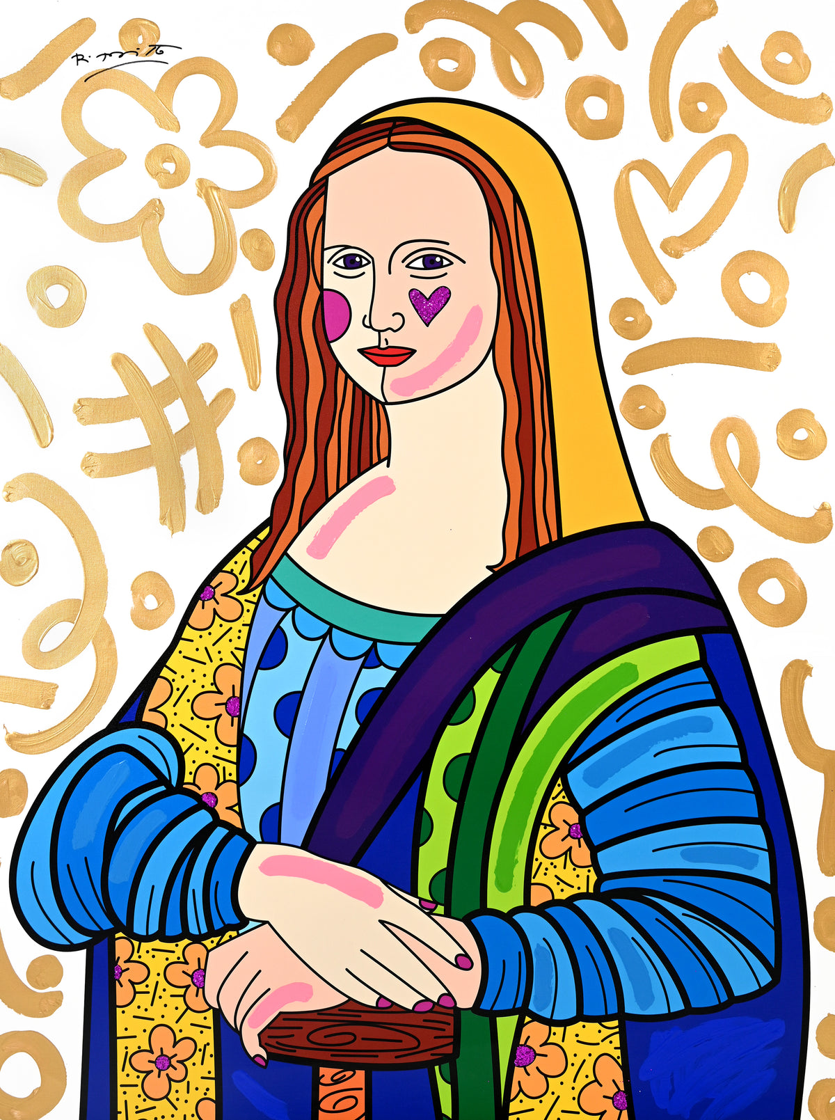 MONA LISA -  Mixed Media Original