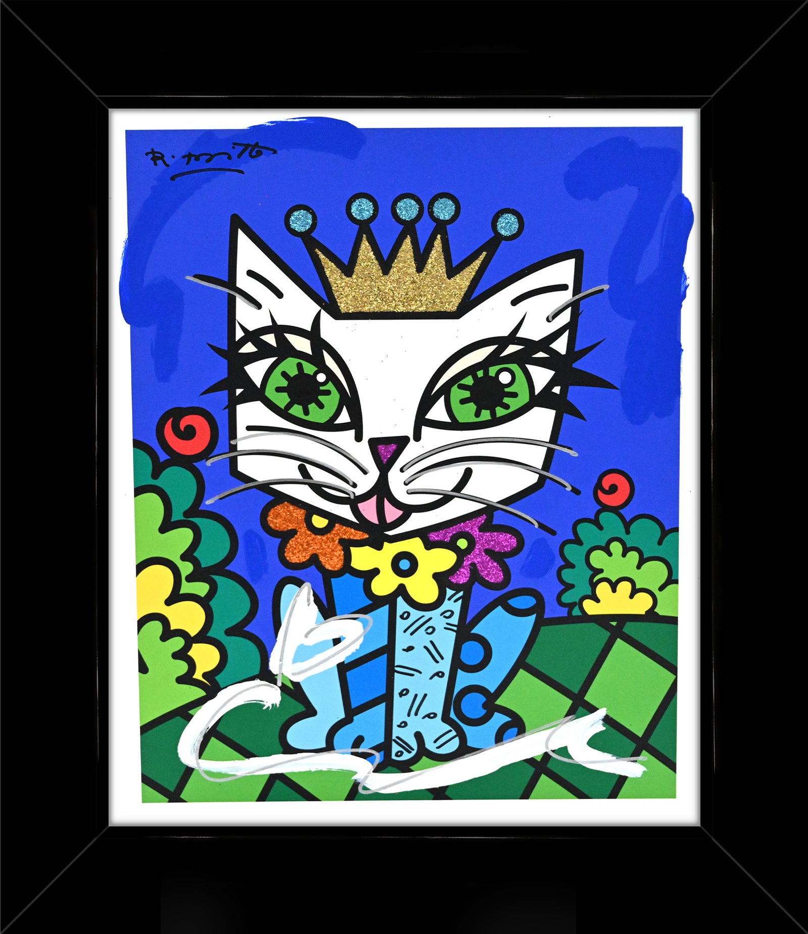 Royalty Cat - Mixed Media Original