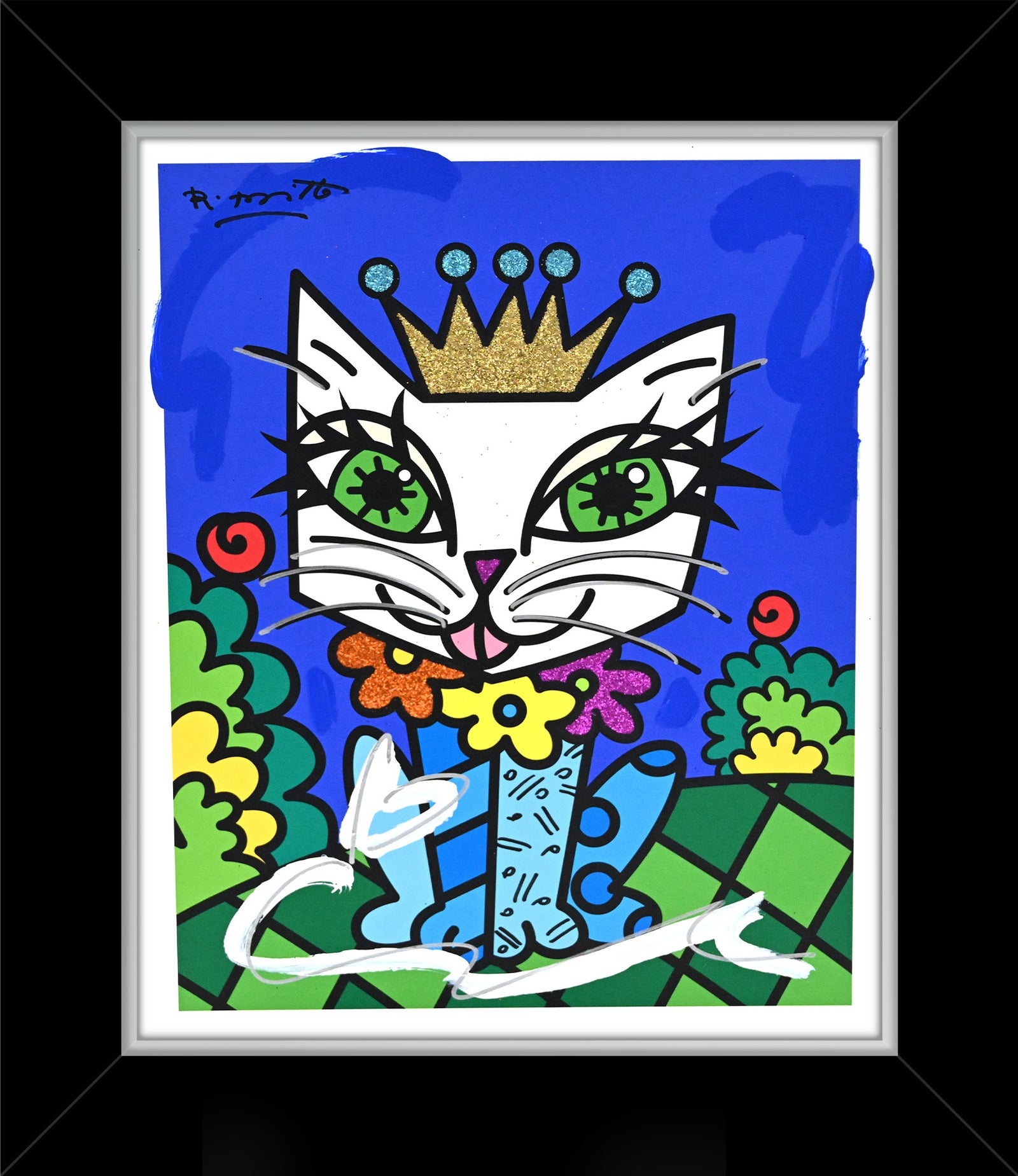 Royalty Cat - Mixed Media Original