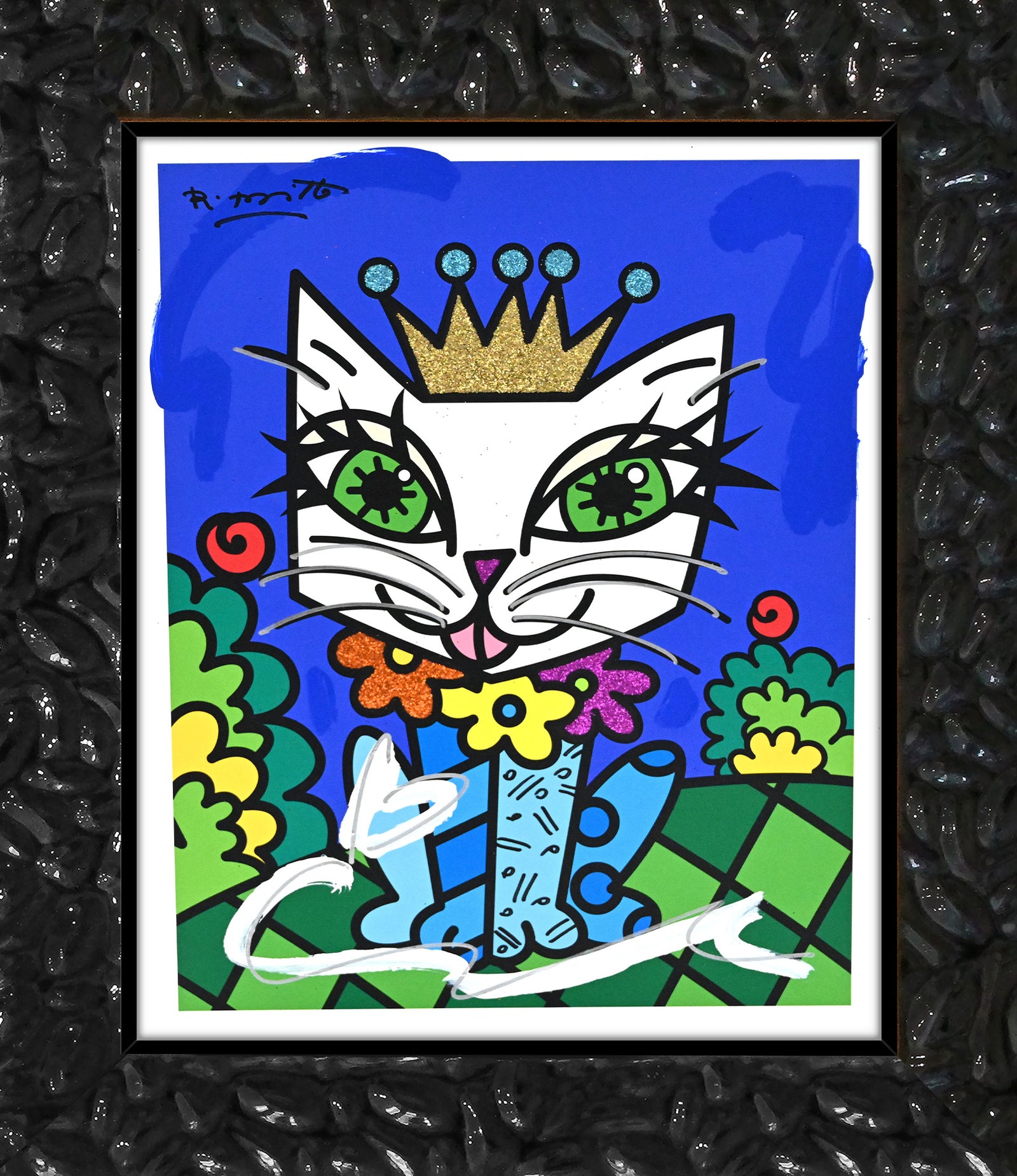 Royalty Cat - Mixed Media Original