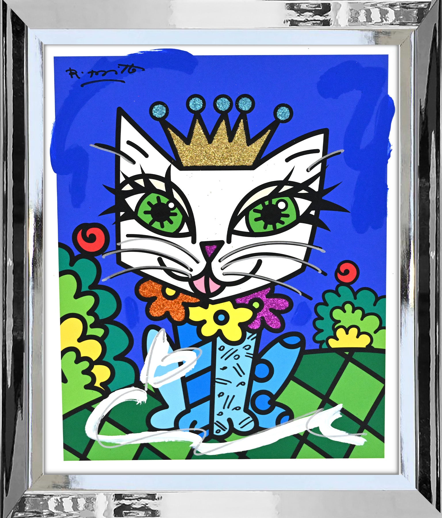 Royalty Cat - Mixed Media Original