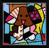 BROWN DOG -  Mixed Media Original
