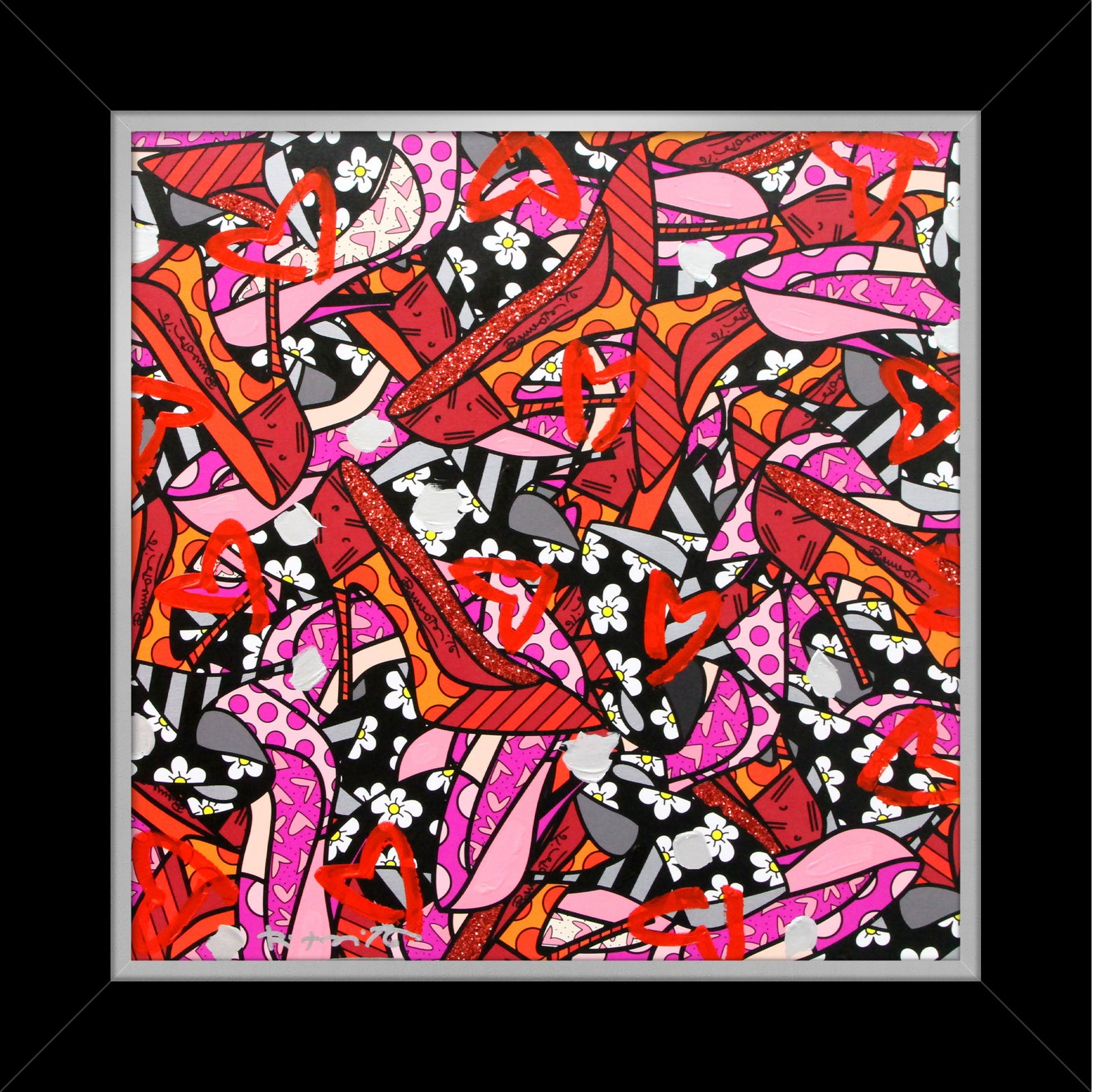 MANY HEELS -  Mixed Media Original