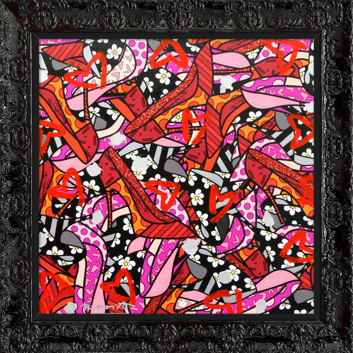 MANY HEELS -  Mixed Media Original