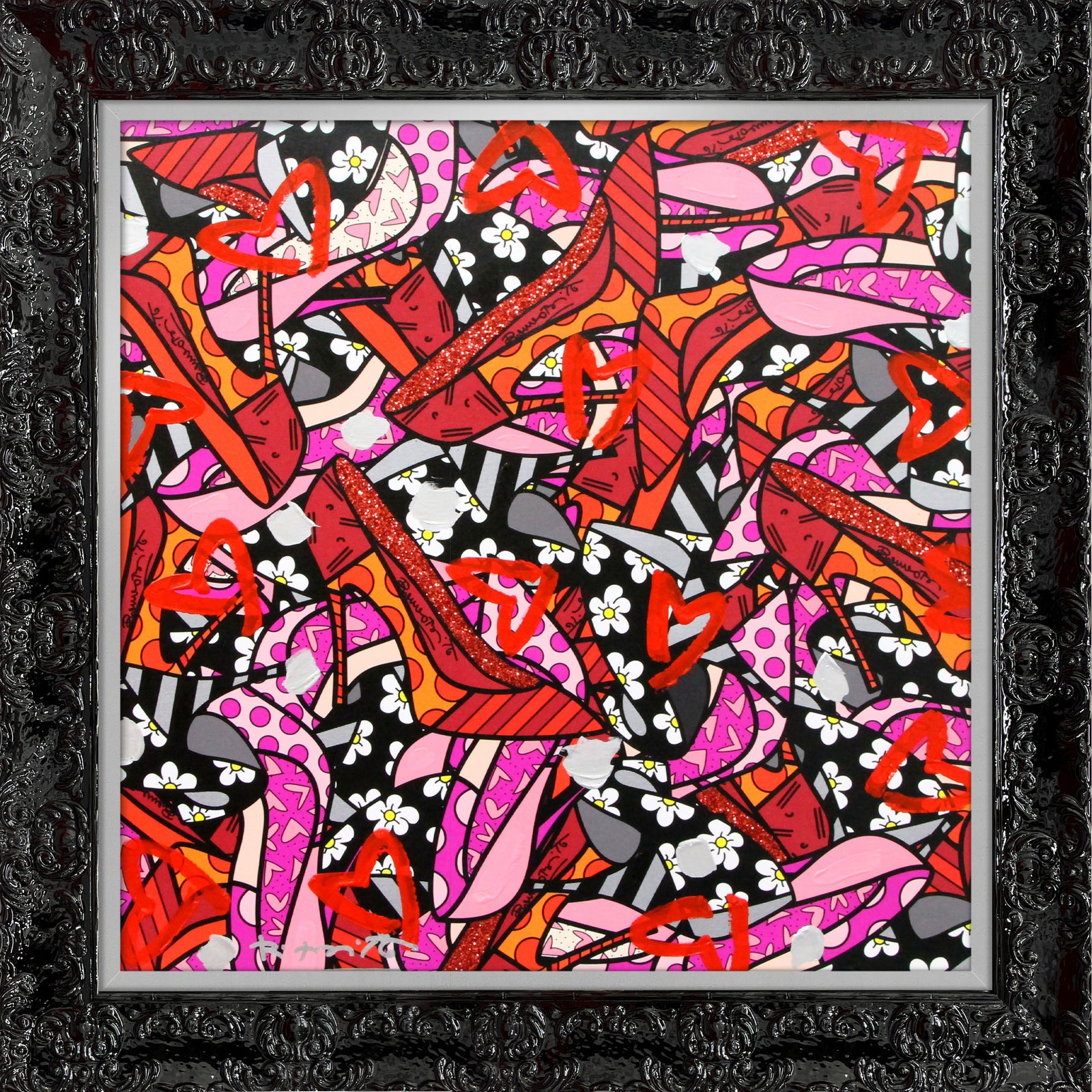 MANY HEELS -  Mixed Media Original