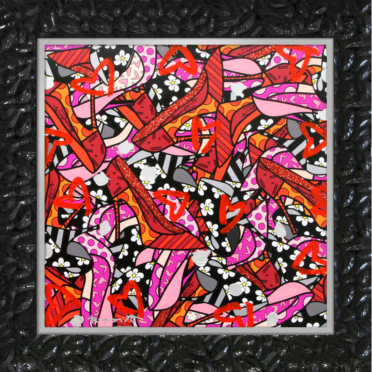 MANY HEELS -  Mixed Media Original