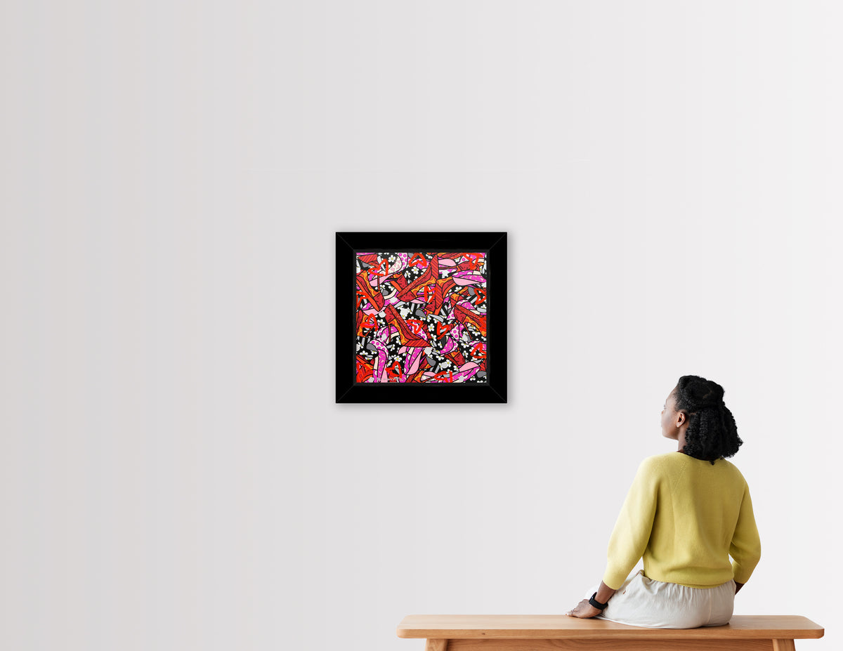 MANY HEELS -  Mixed Media Original