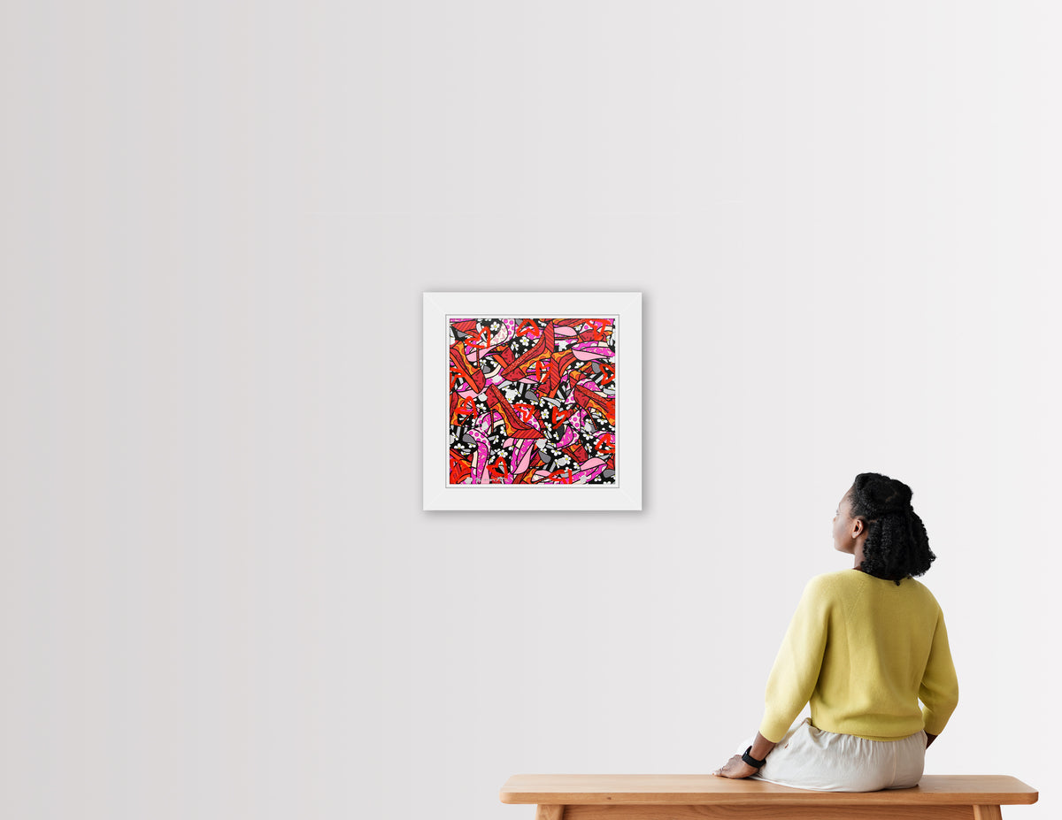 MANY HEELS -  Mixed Media Original