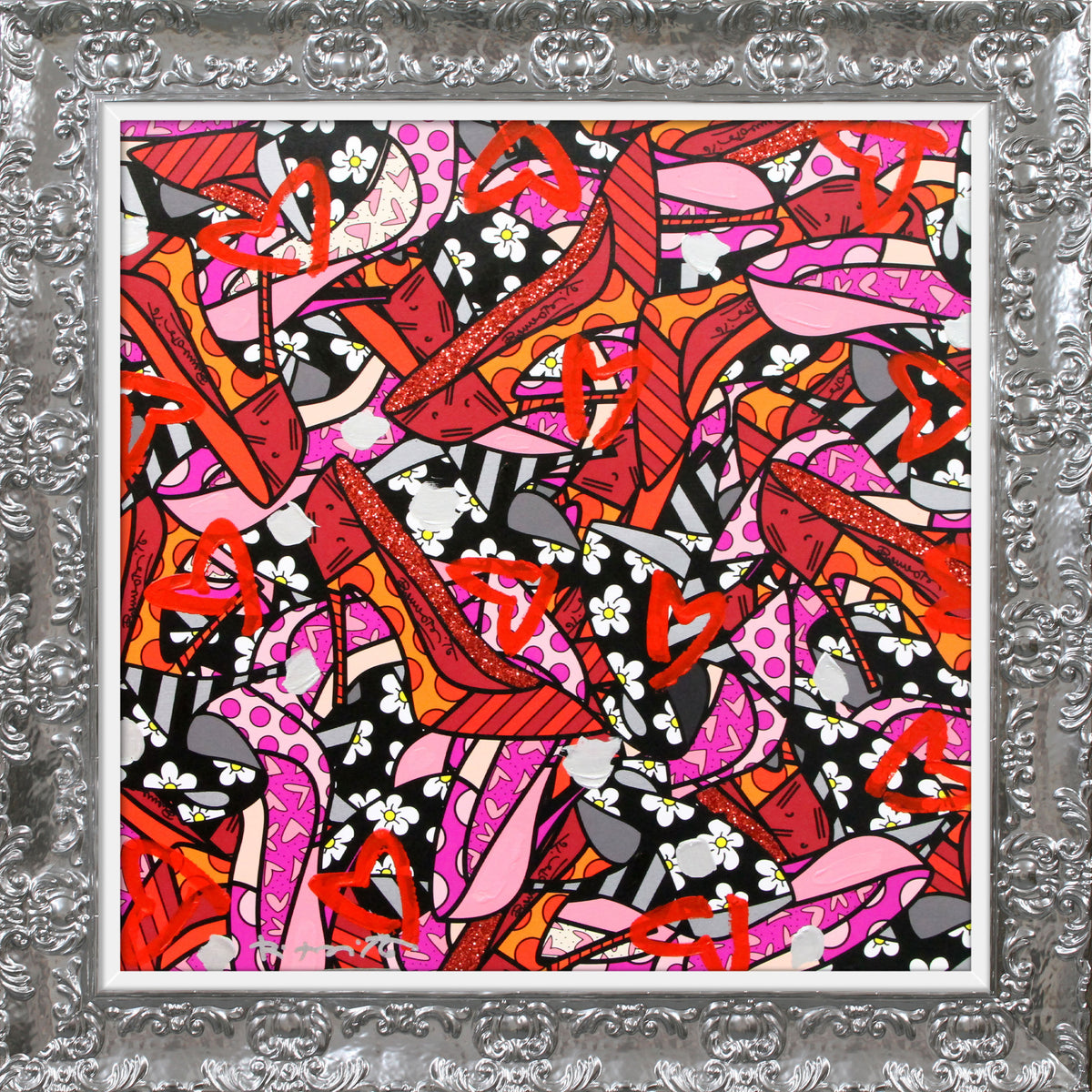 MANY HEELS -  Mixed Media Original