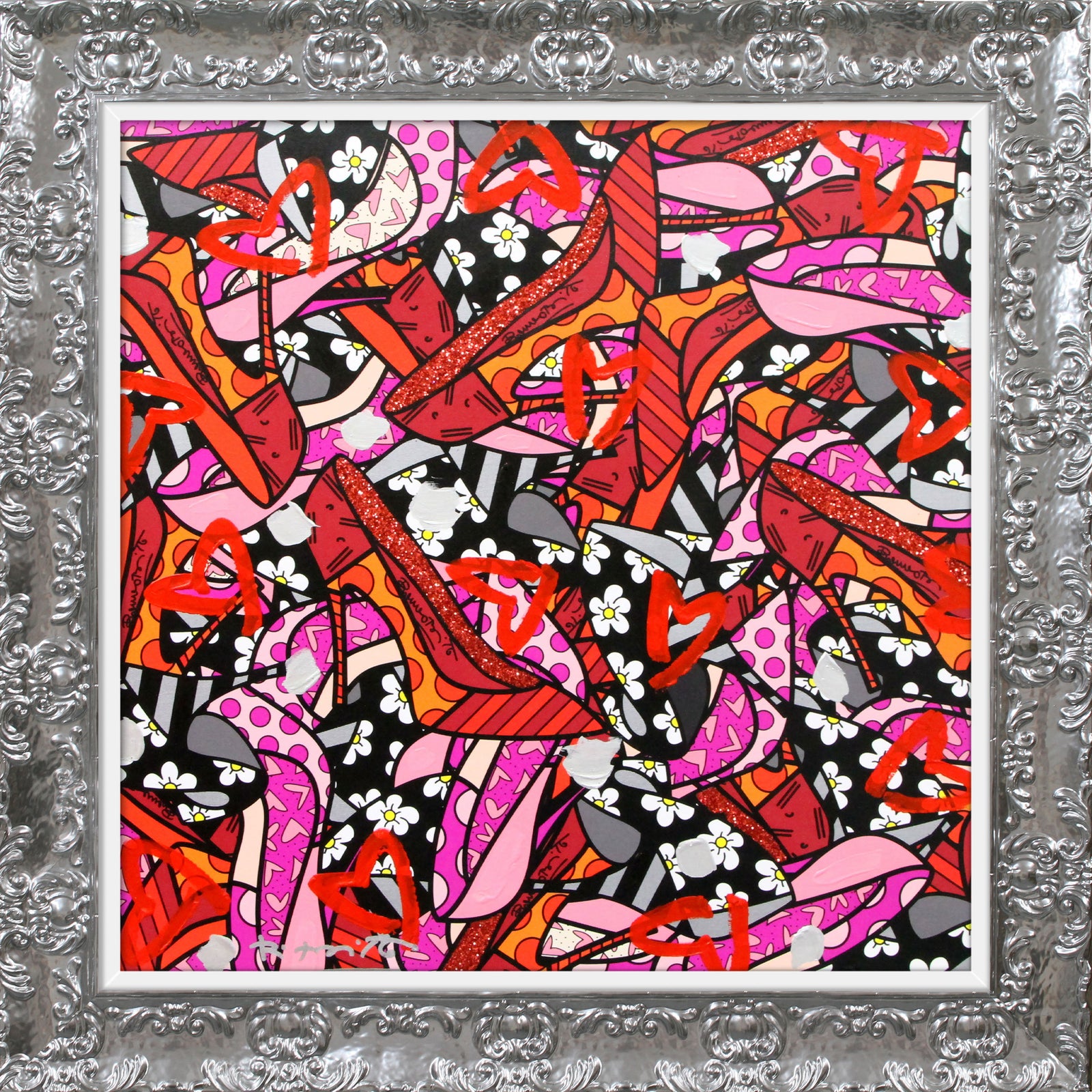 MANY HEELS -  Mixed Media Original