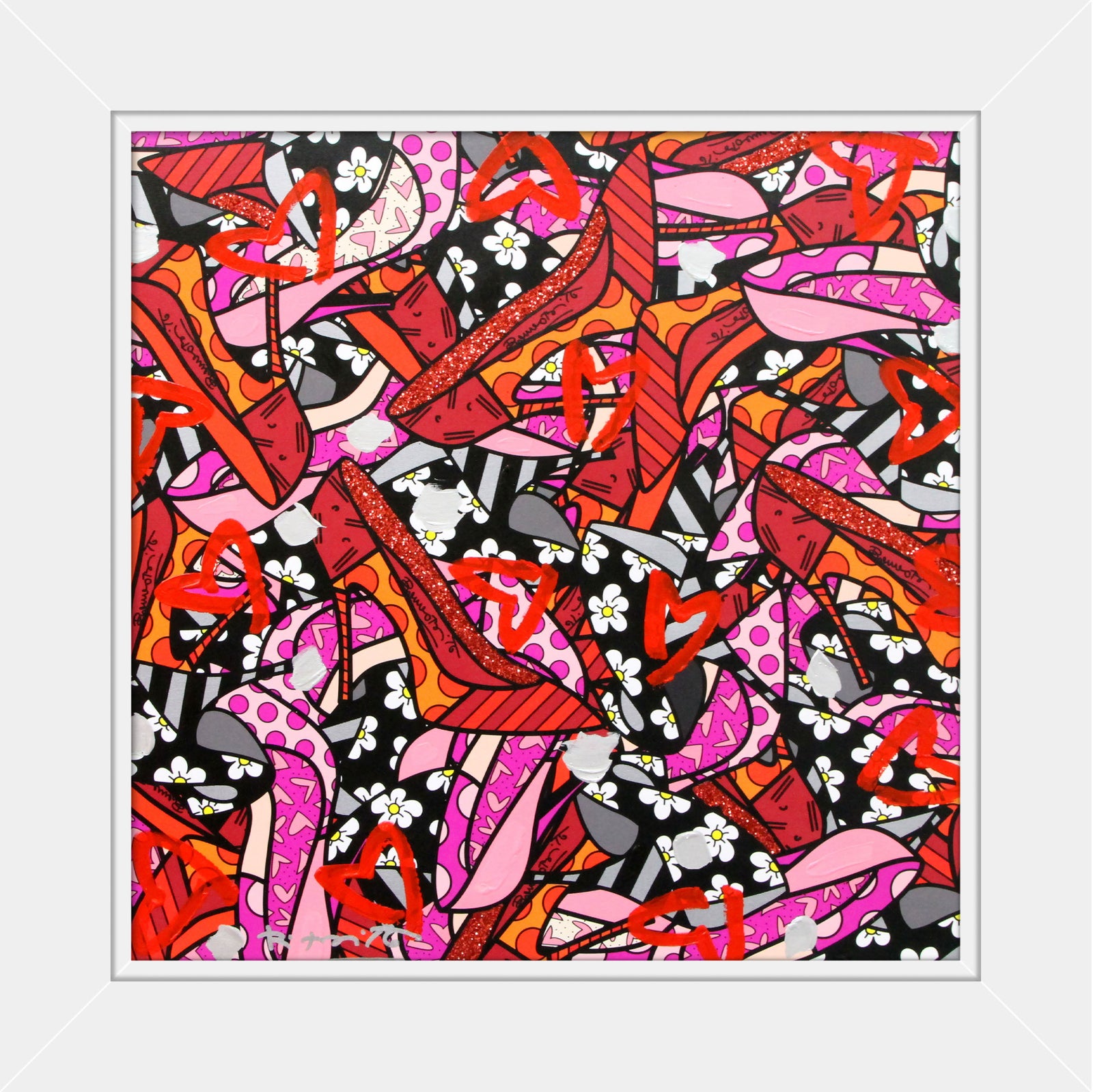 MANY HEELS -  Mixed Media Original