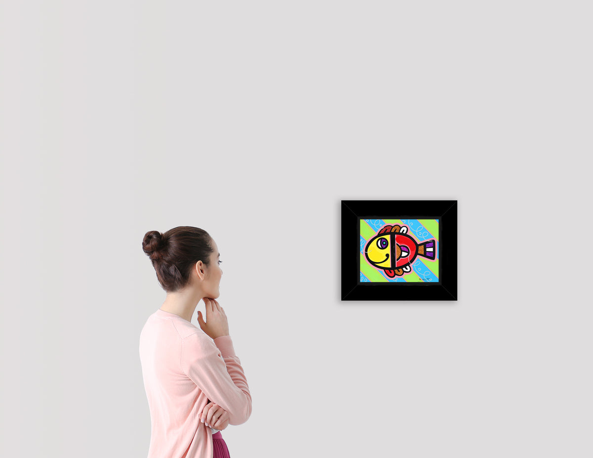 TROPICAL FISH -  Mixed Media Original