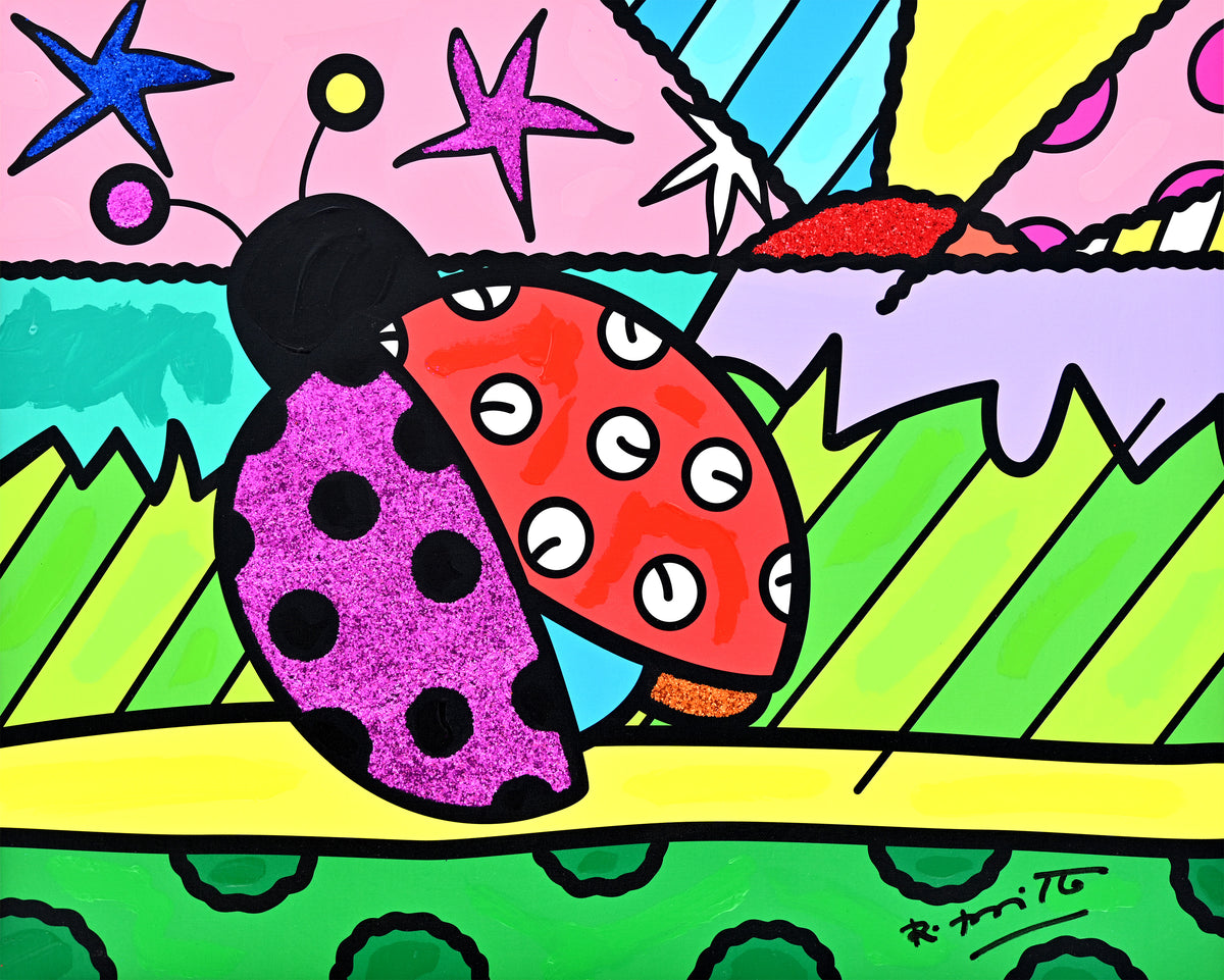 Lady Bug - Mixed Media Original