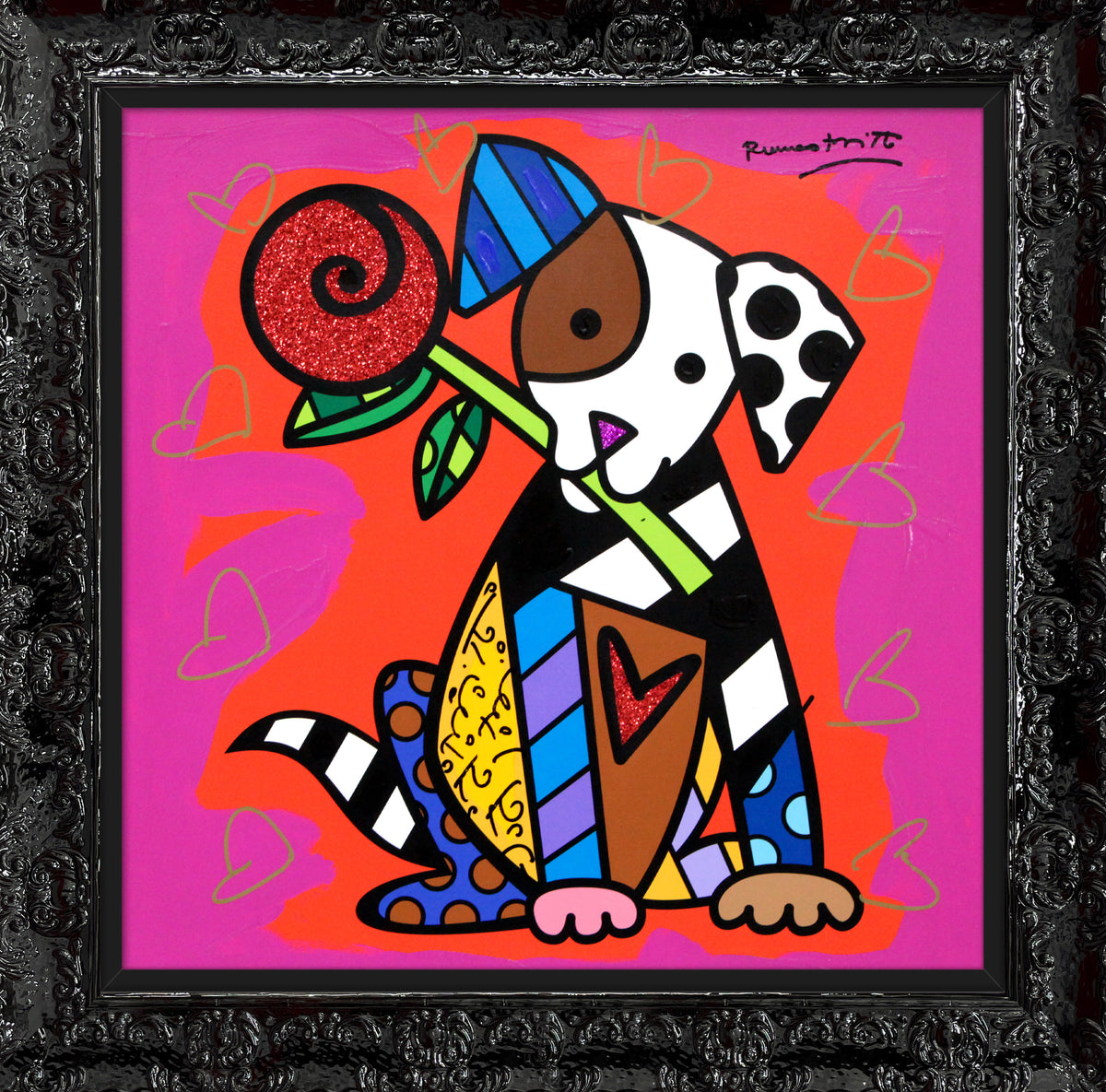 PUPPY LOVE - Mixed Media Original