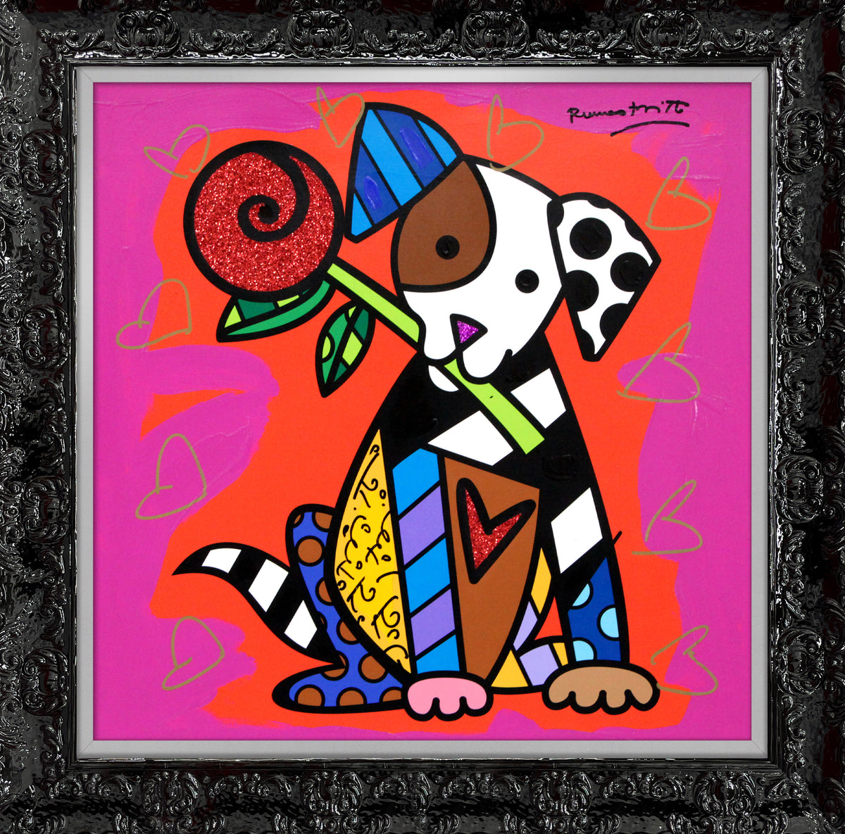 PUPPY LOVE - Mixed Media Original