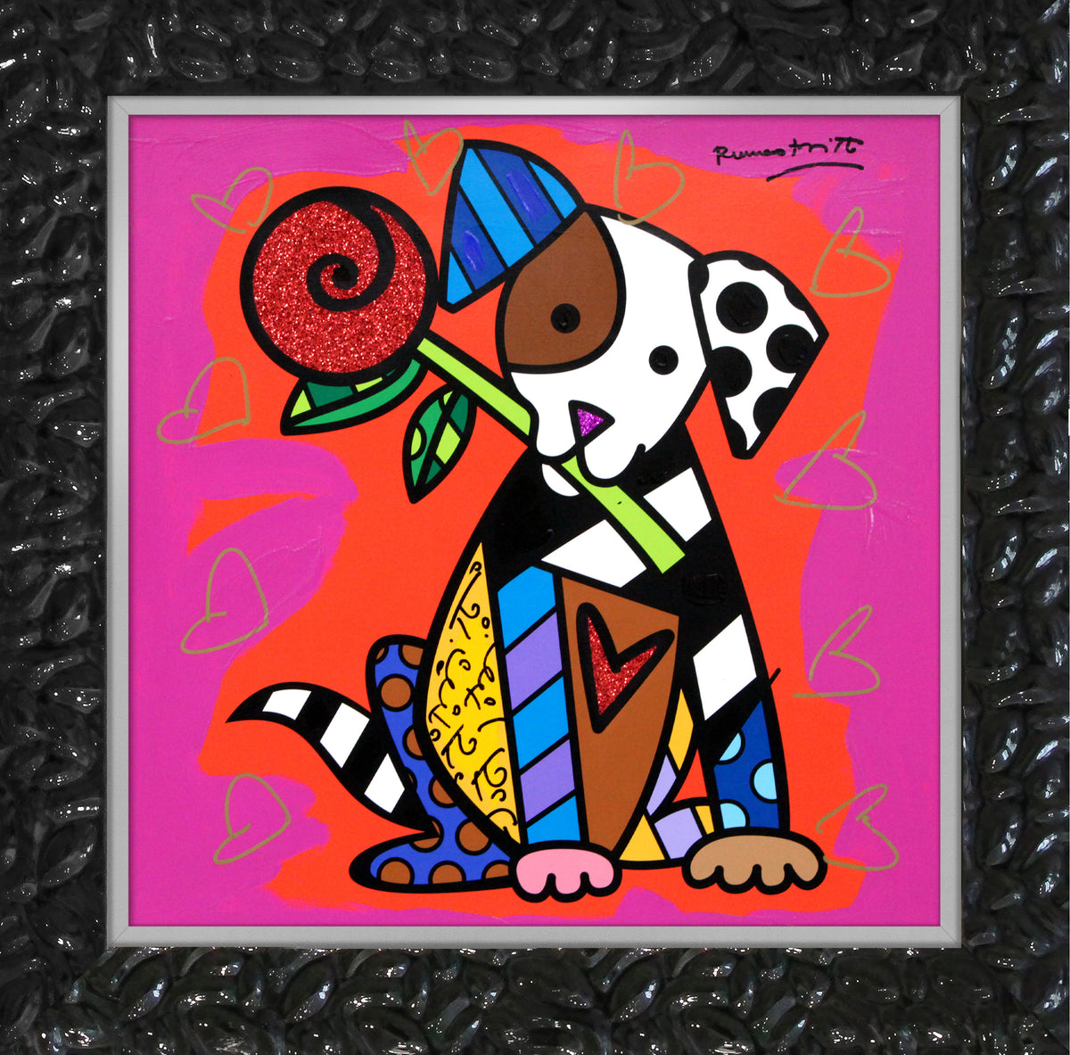 PUPPY LOVE - Mixed Media Original