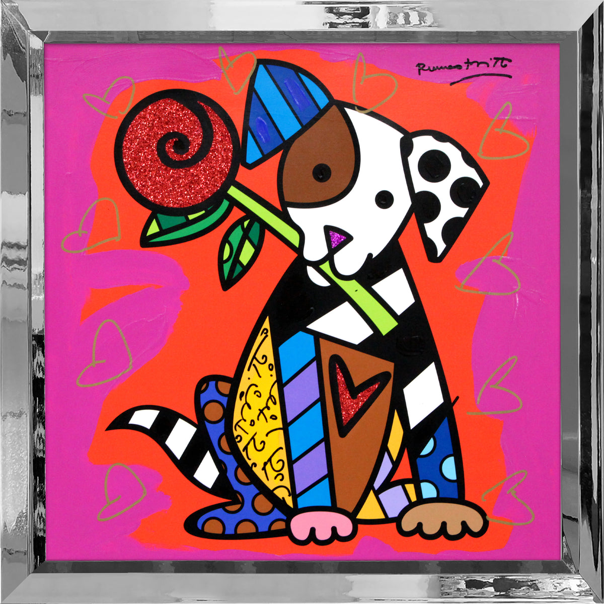 PUPPY LOVE - Mixed Media Original