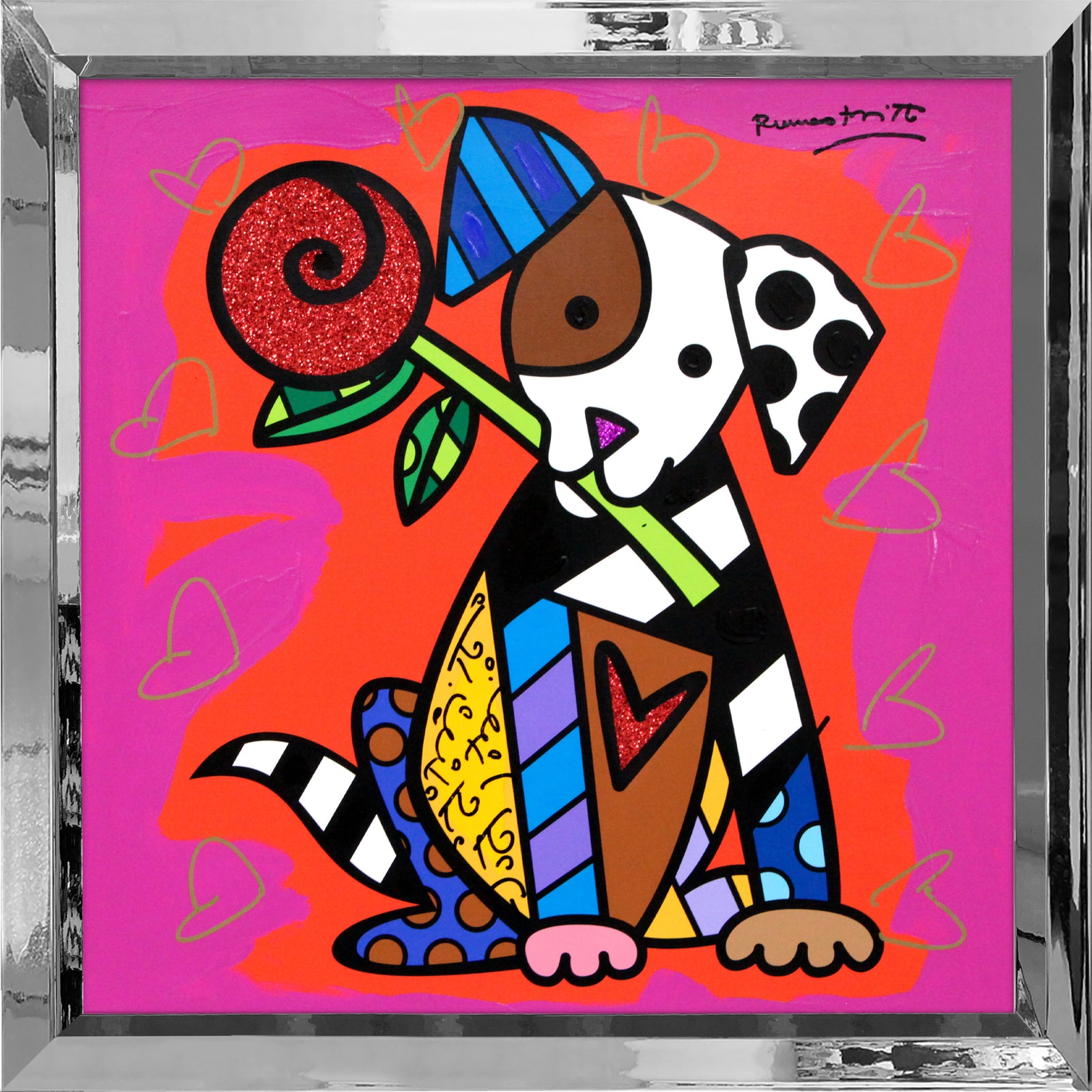 PUPPY LOVE - Mixed Media Original