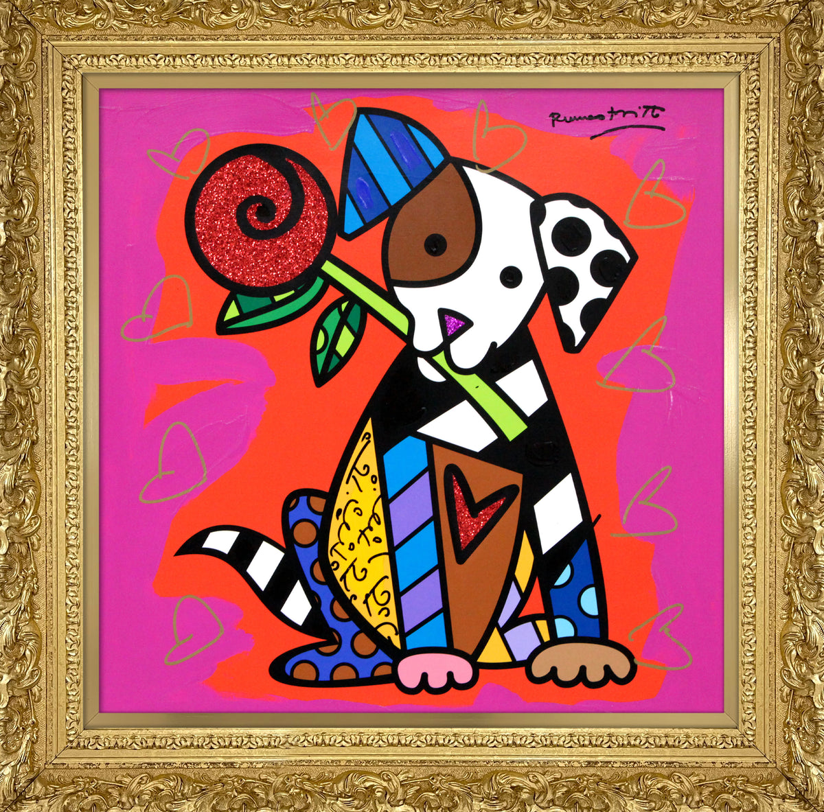 PUPPY LOVE - Mixed Media Original