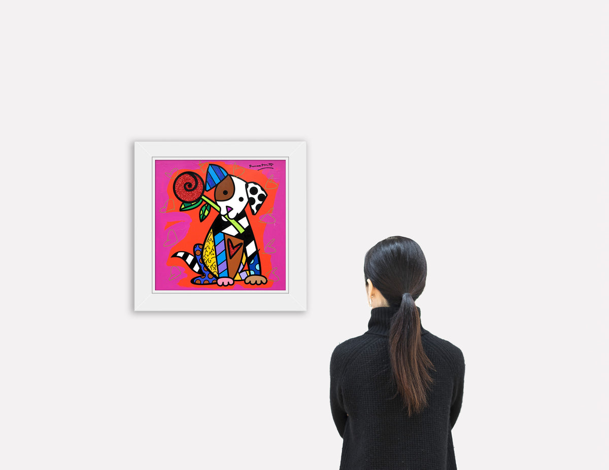 PUPPY LOVE - Mixed Media Original