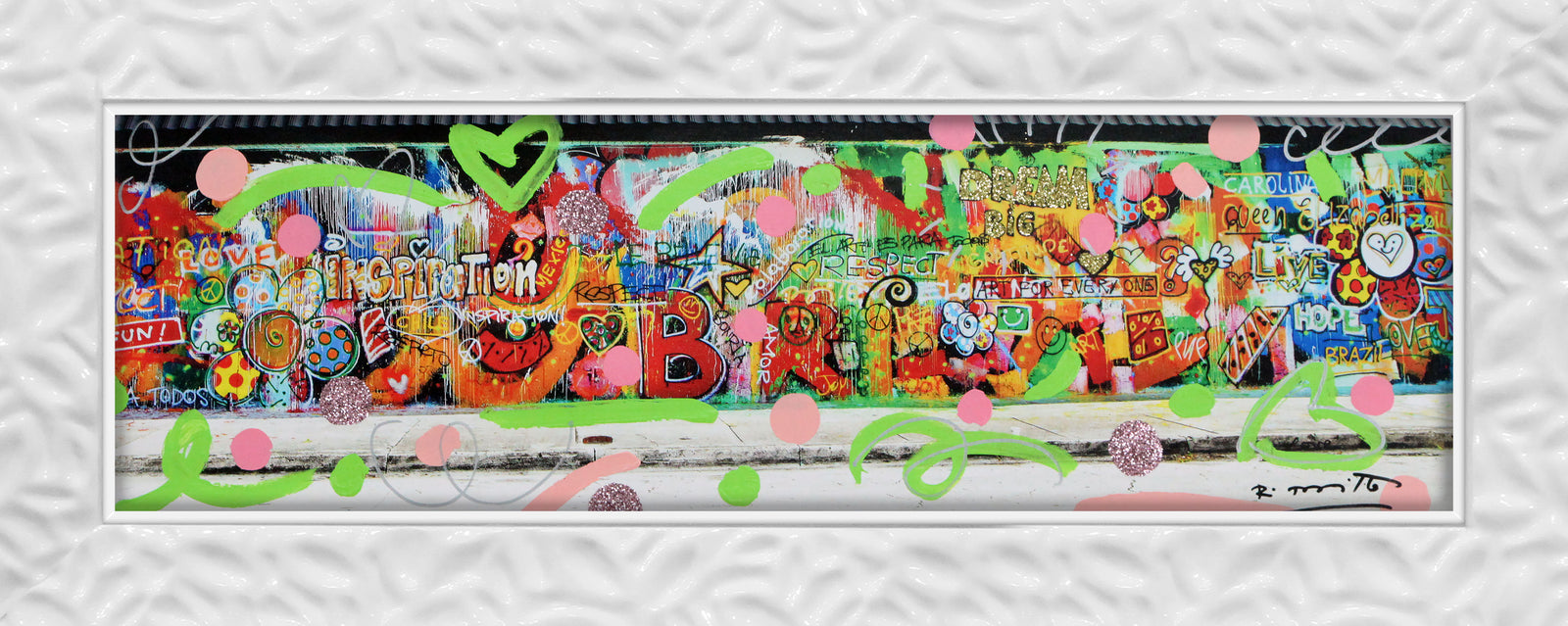 modern pop art studio mixed media original  vibrant home decor
