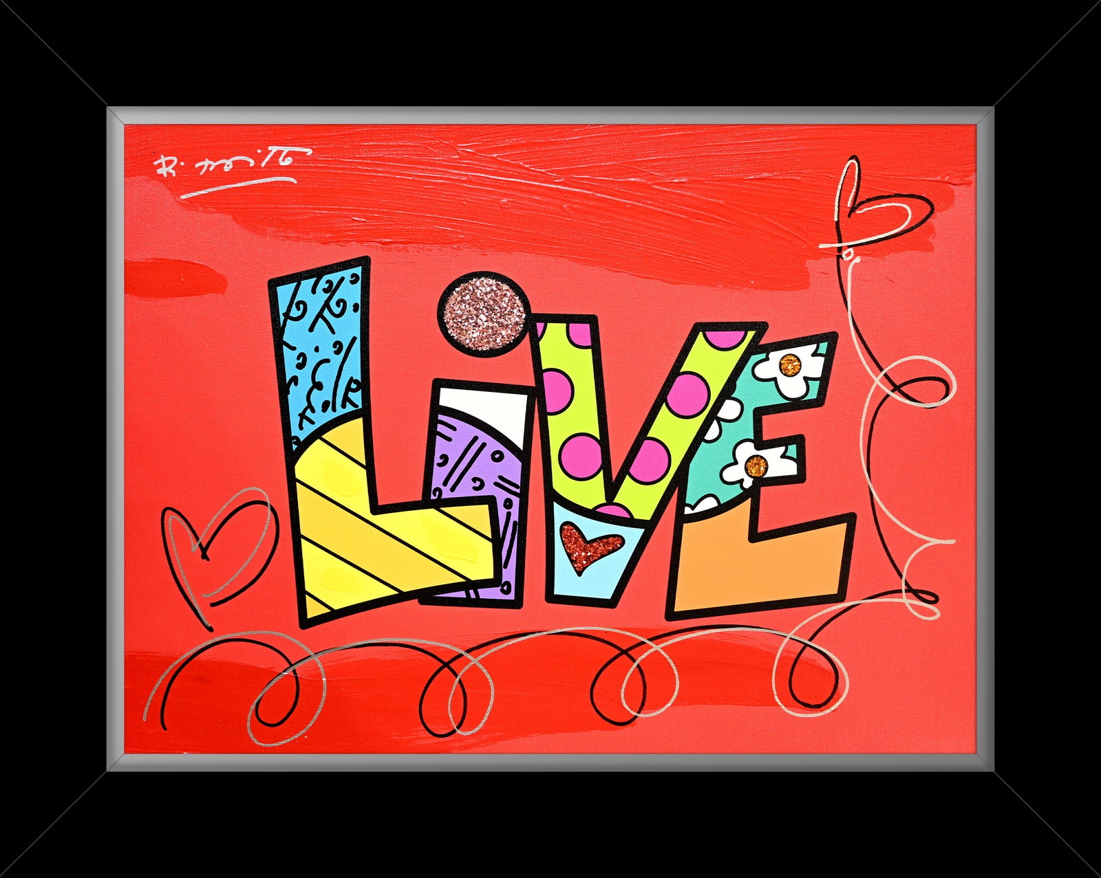 LIVE (WORD) -  Mixed Media Original