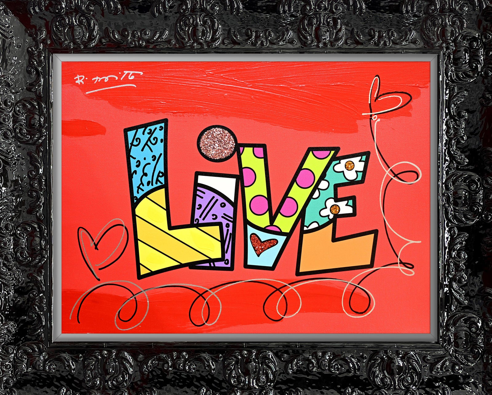 LIVE (WORD) -  Mixed Media Original