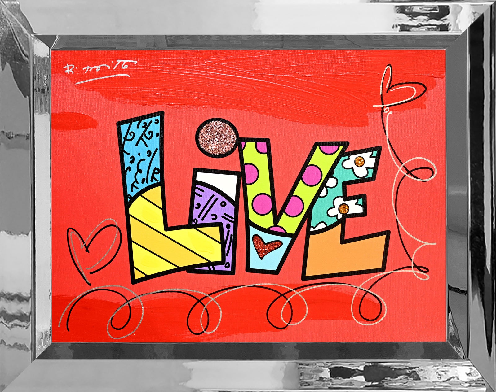 LIVE (WORD) -  Mixed Media Original