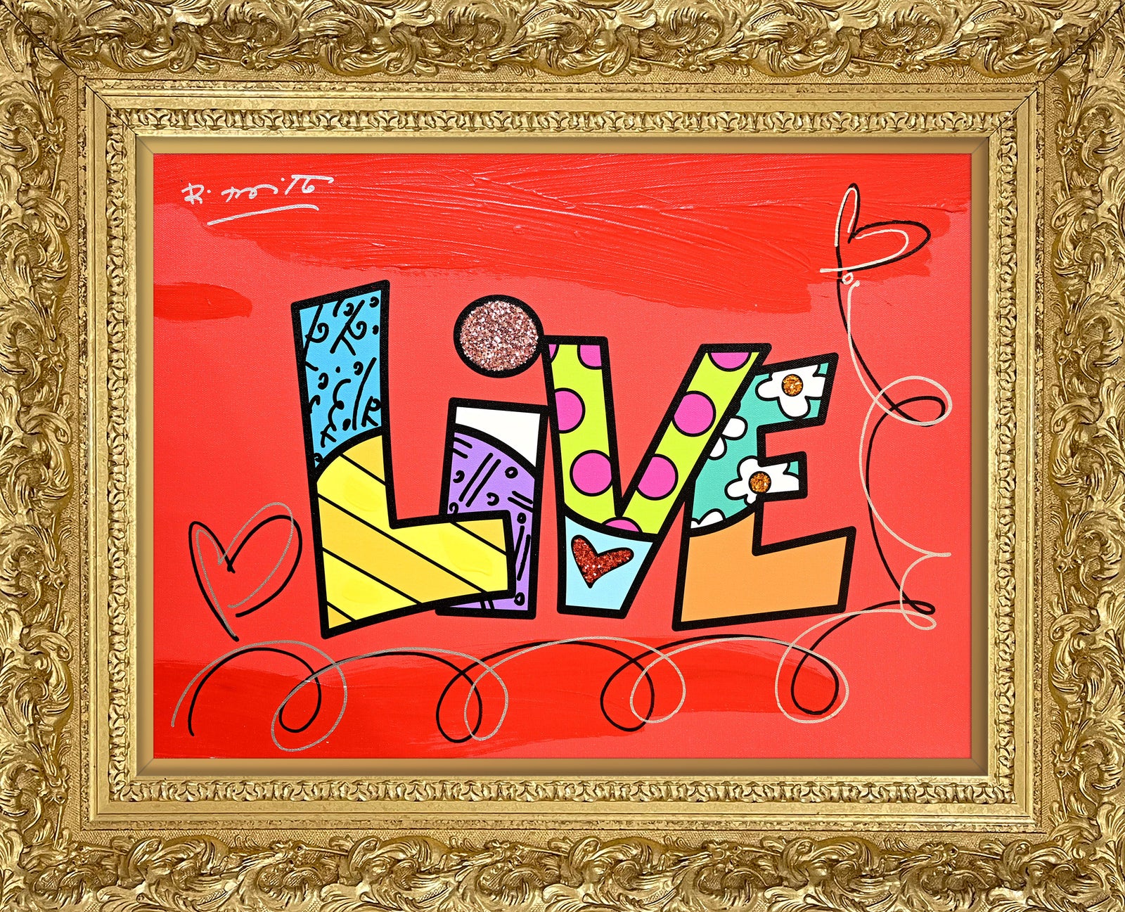 LIVE (WORD) -  Mixed Media Original