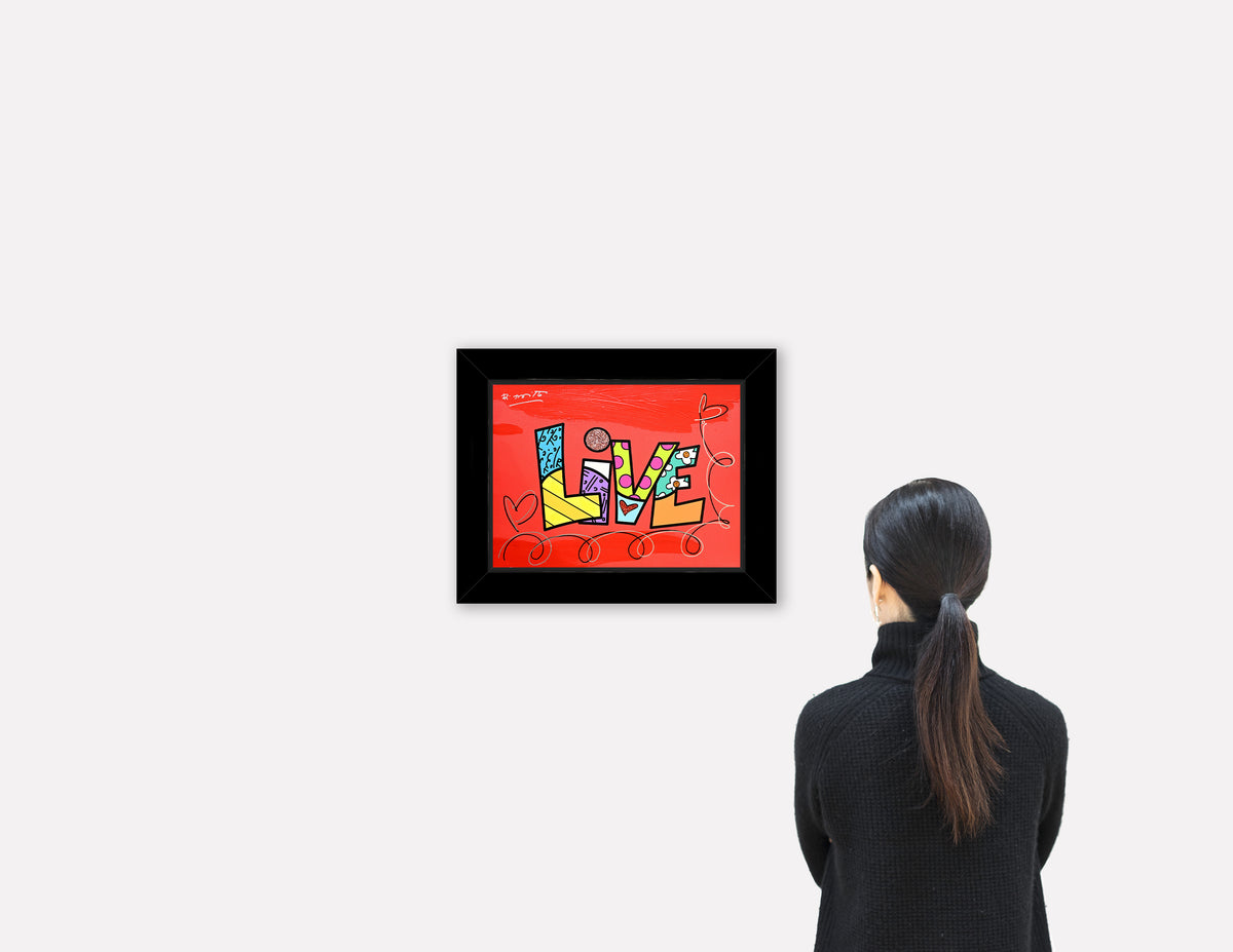 LIVE (WORD) -  Mixed Media Original