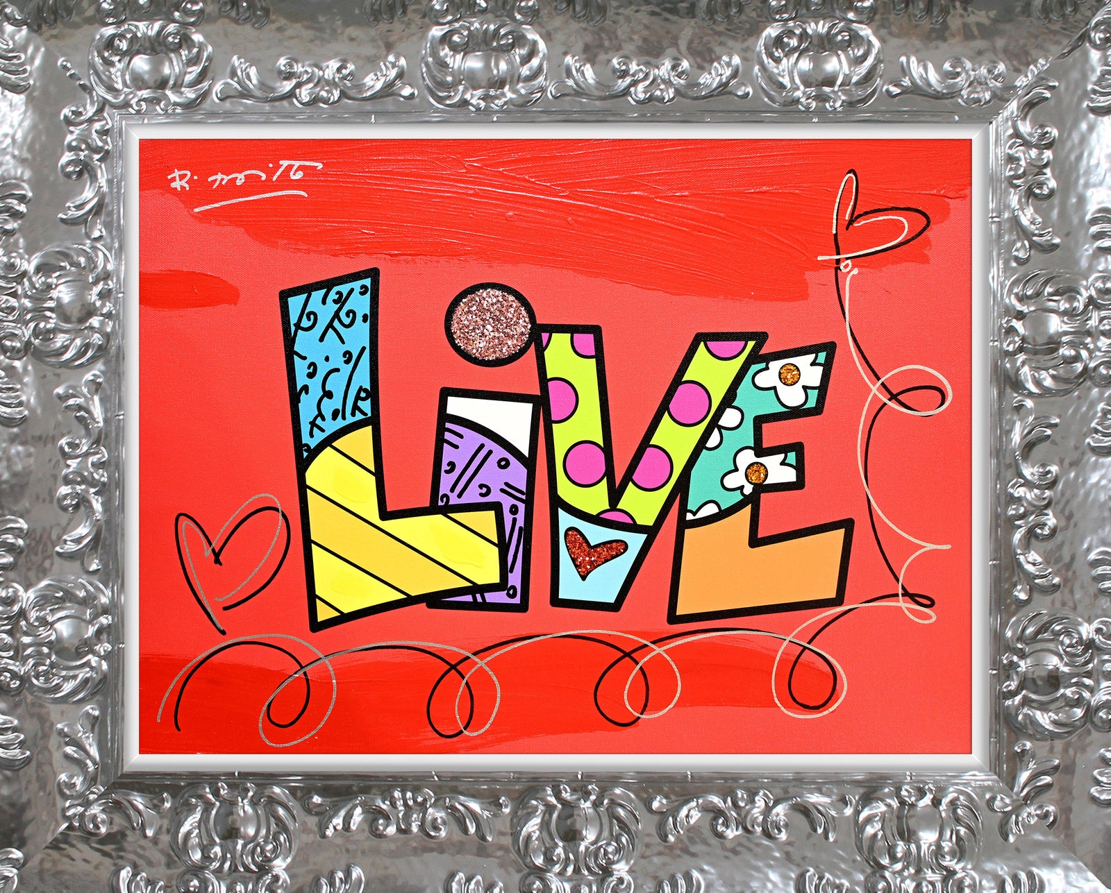 LIVE (WORD) -  Mixed Media Original