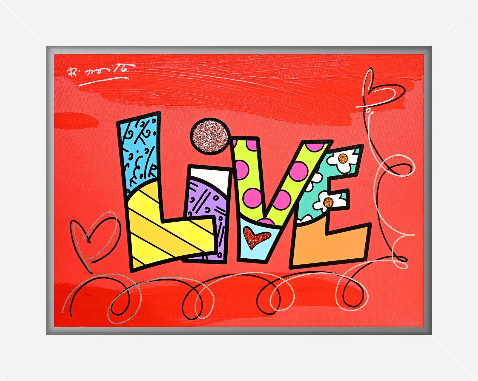 LIVE (WORD) -  Mixed Media Original