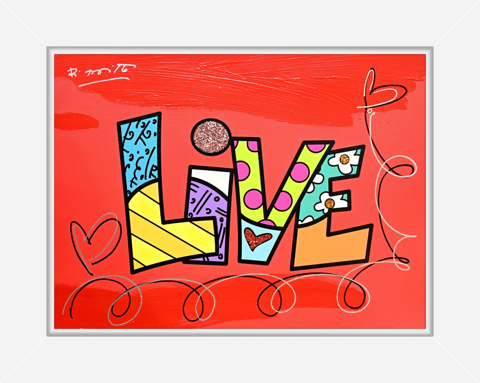 LIVE (WORD) -  Mixed Media Original