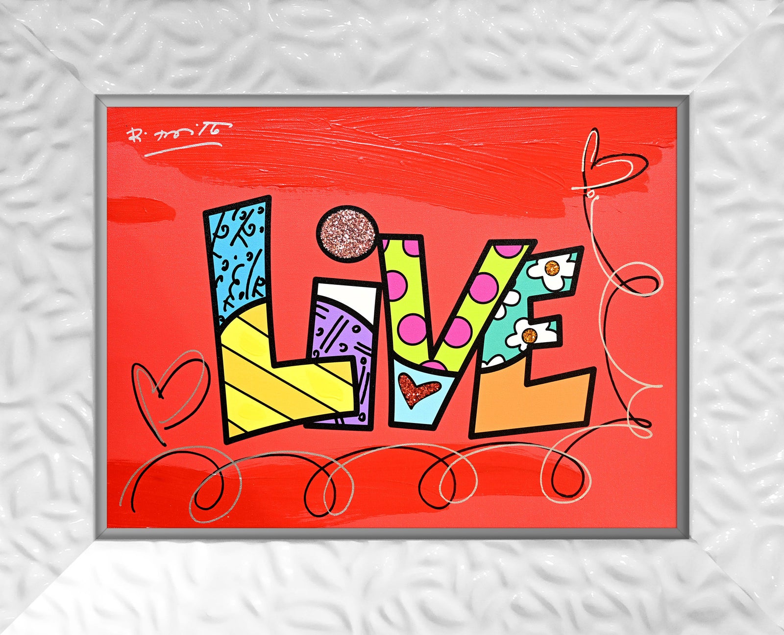 LIVE (WORD) -  Mixed Media Original