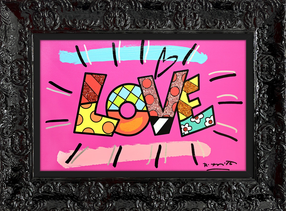 LOVE (WORD) -  Mixed Media Original