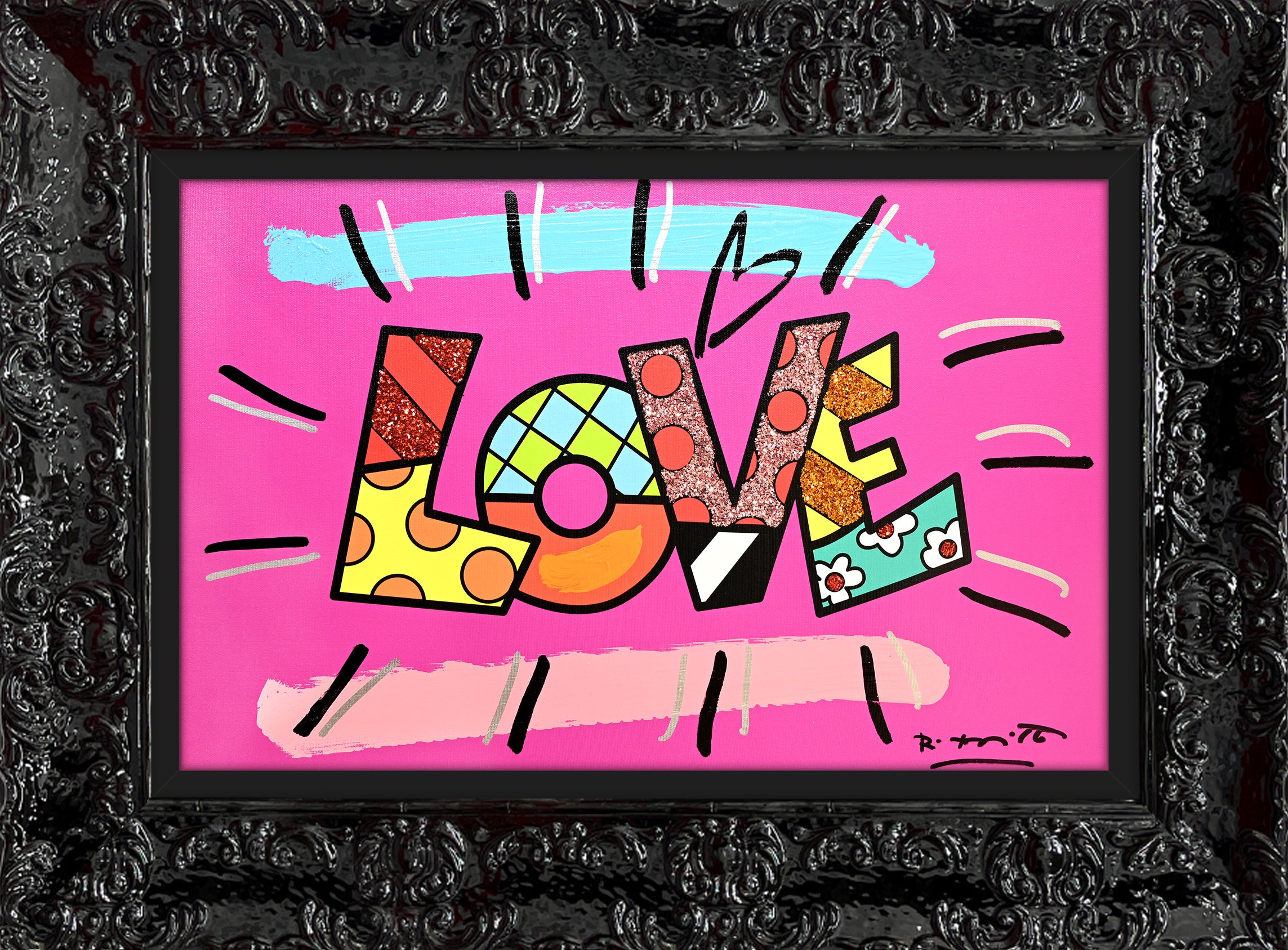 【R&B】Promysc Art Of Love Love (Word) - Mixed Media Original - Shop Britto
