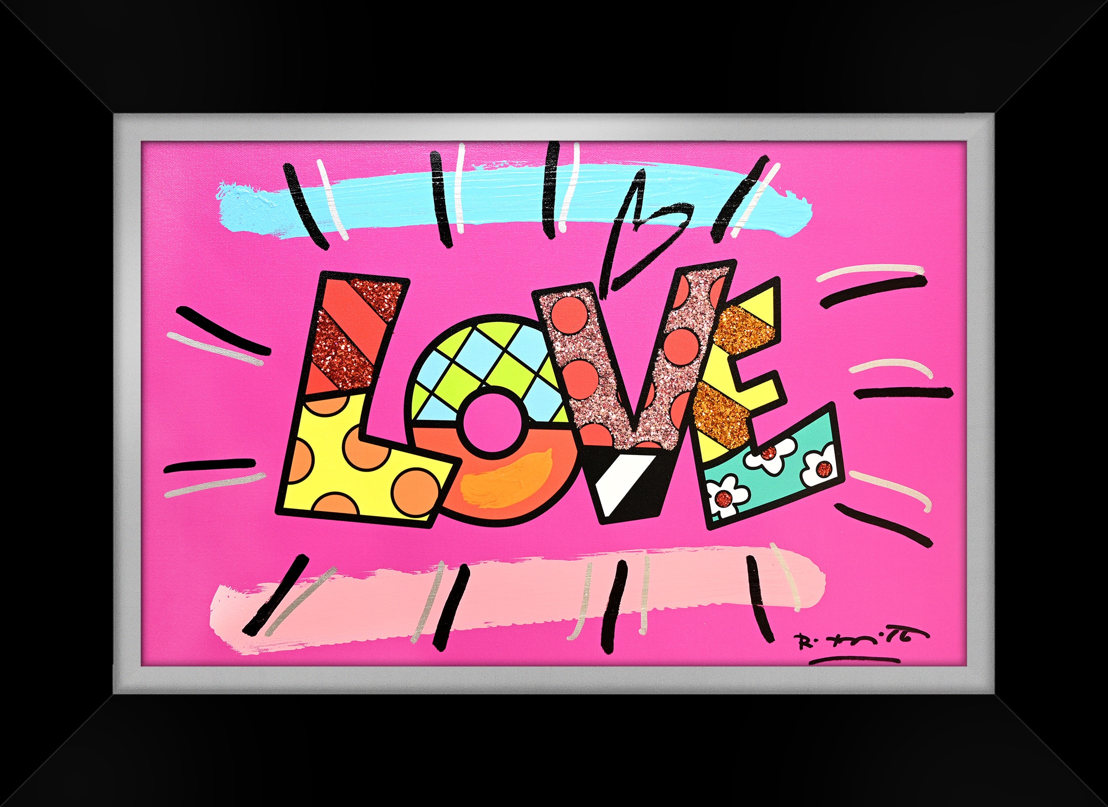 【R&B】Promysc Art Of Love Love (Word) - Mixed Media Original - Shop Britto