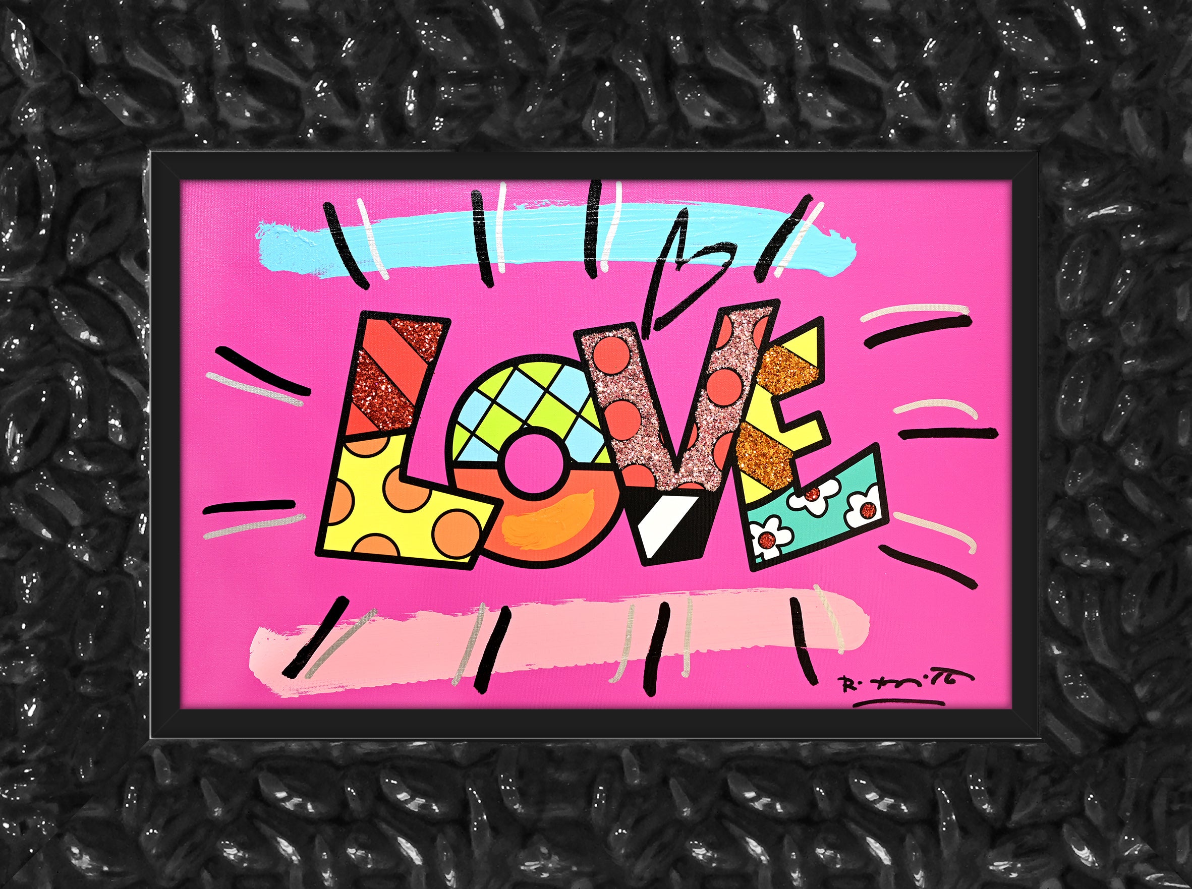【R&B】Promysc Art Of Love Love (Word) - Mixed Media Original - Shop Britto