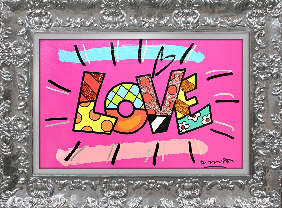 LOVE (WORD) -  Mixed Media Original