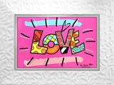 LOVE (WORD) -  Mixed Media Original