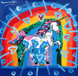 UNICORN -  Mixed Media Original