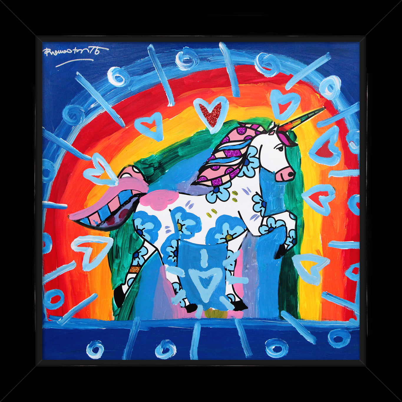 UNICORN -  Mixed Media Original