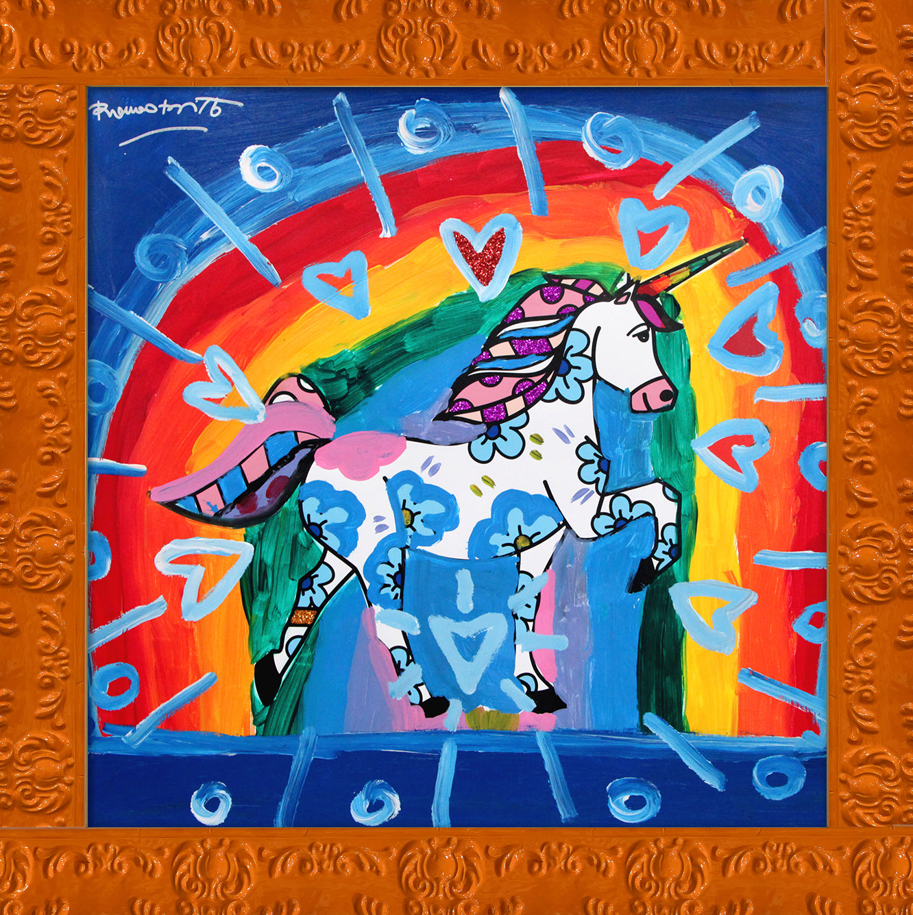 UNICORN -  Mixed Media Original