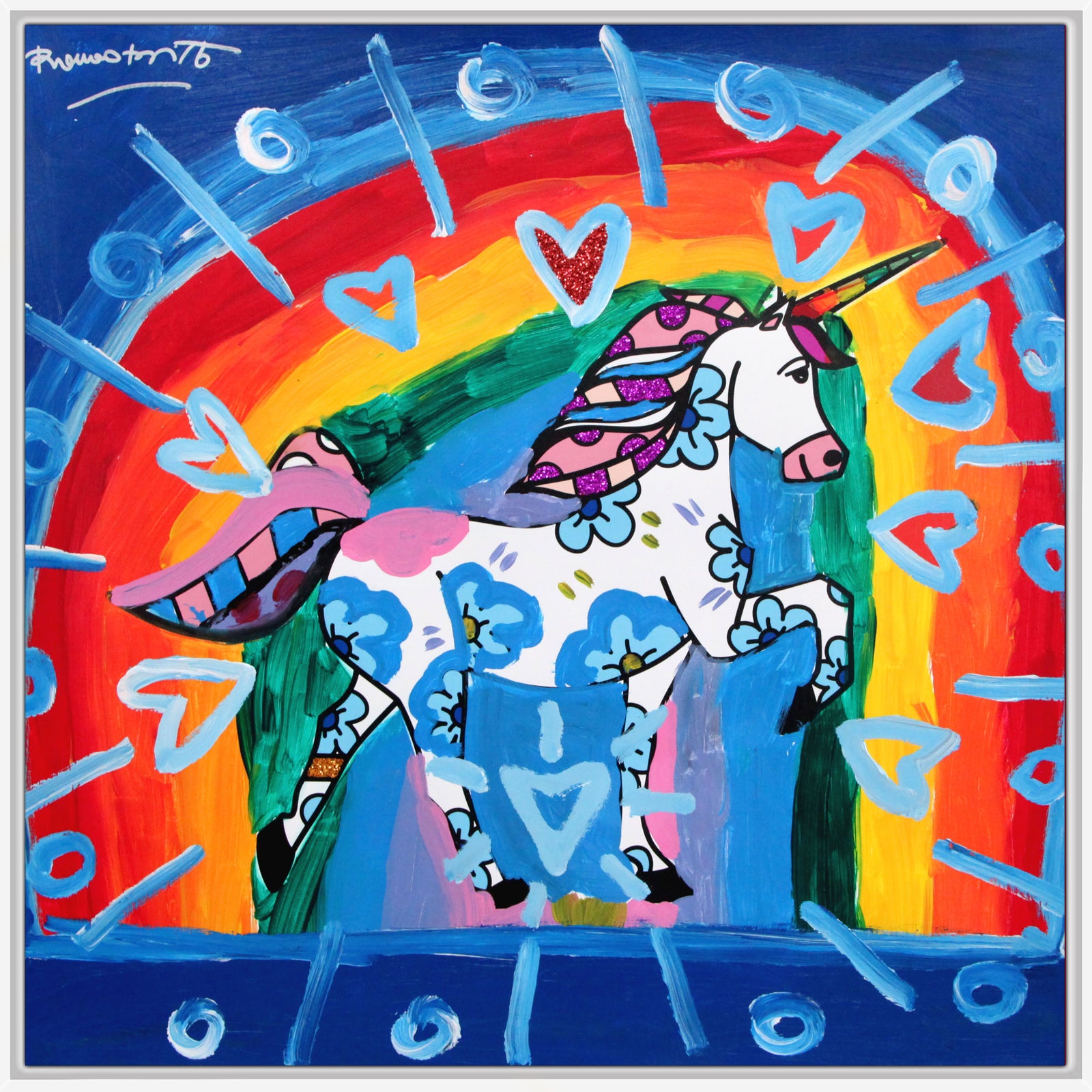 UNICORN -  Mixed Media Original