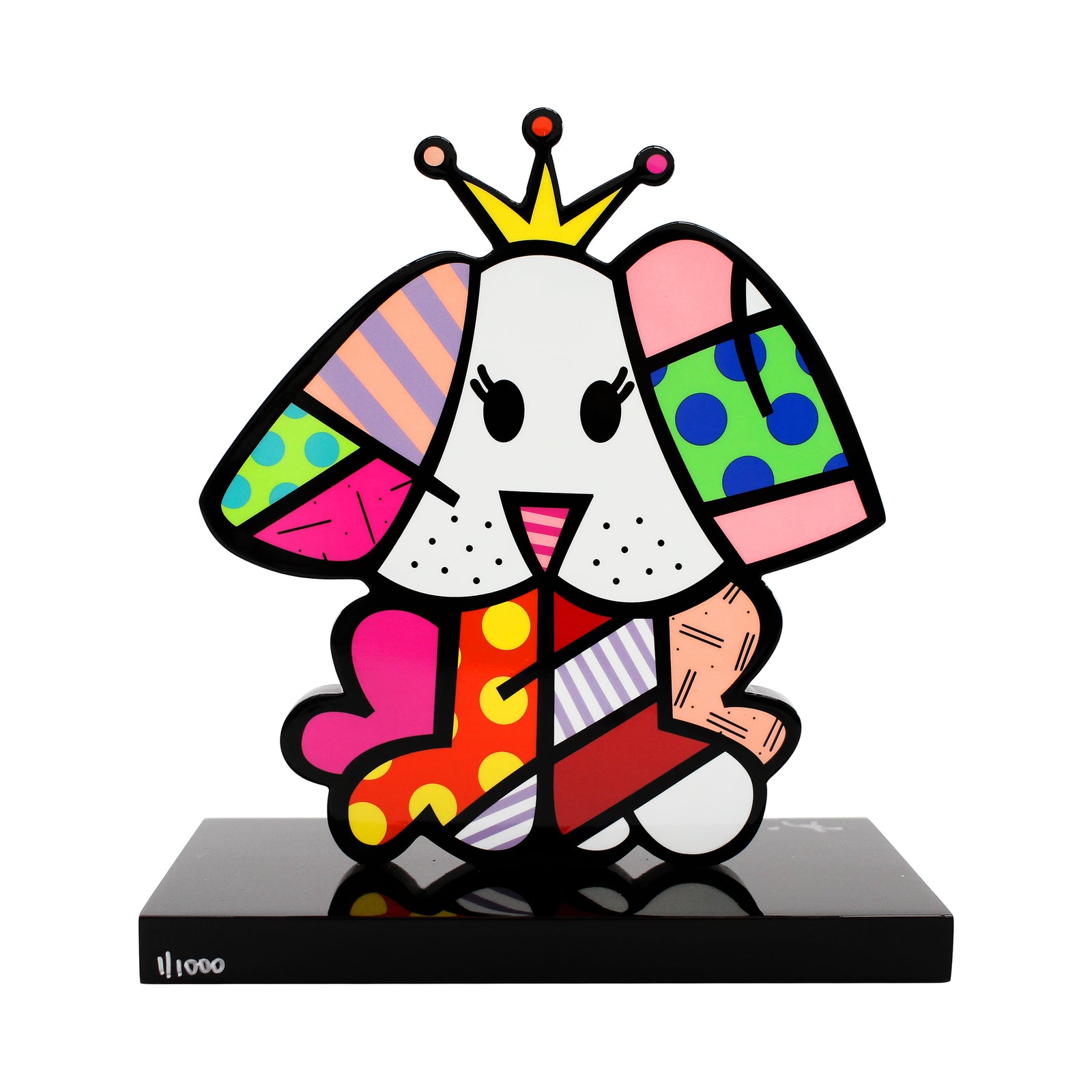 modern pop art royalty ii black base limited  vibrant home decor