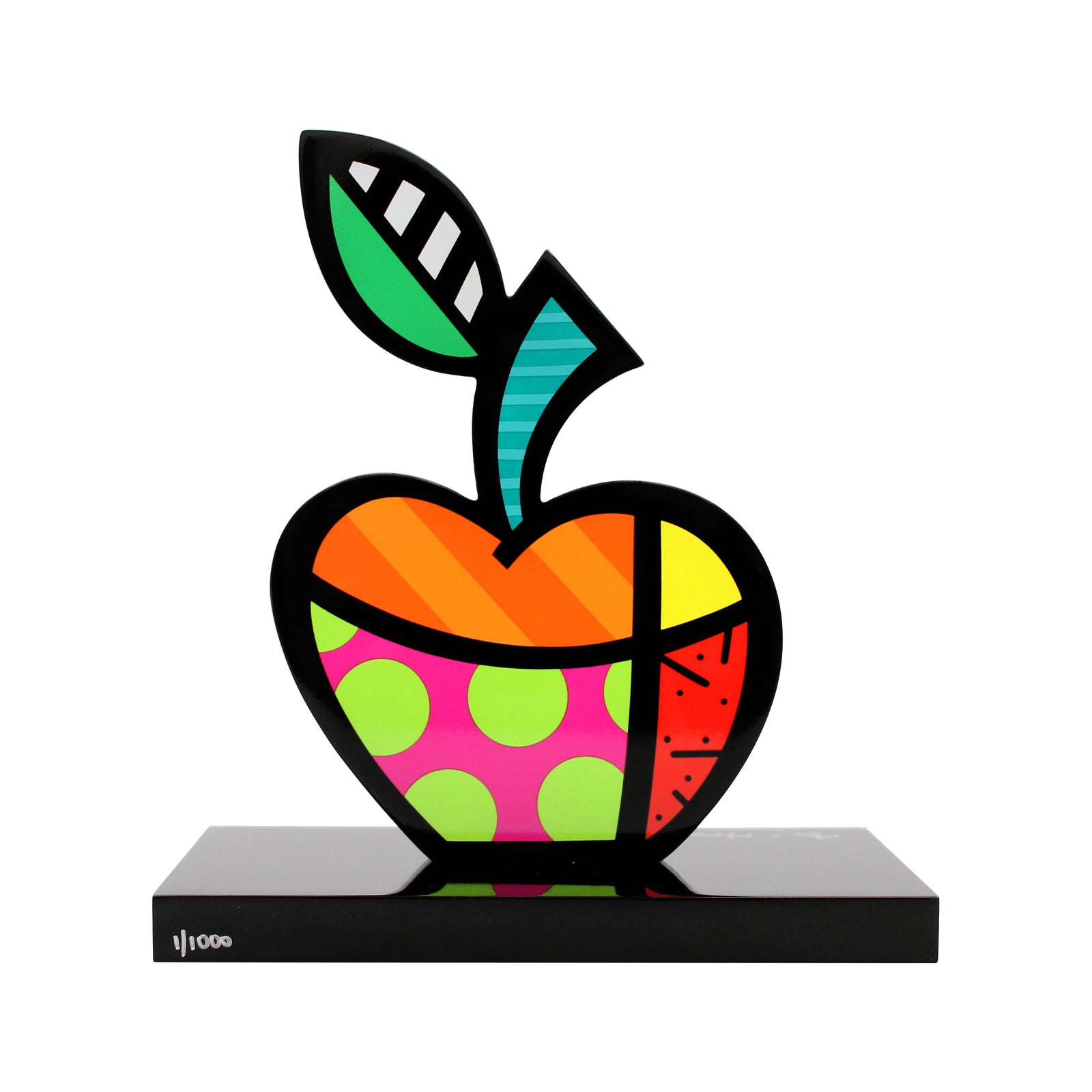 Big Apple (Black Base) - Limited Edition Sculpture