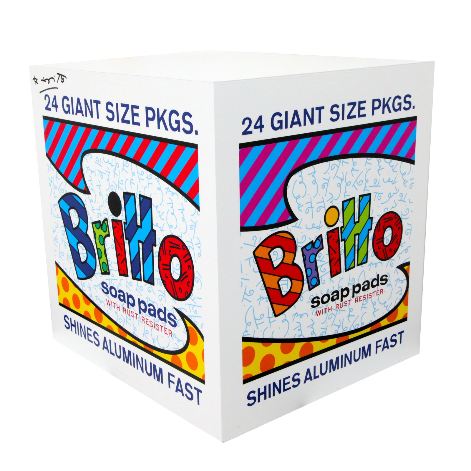 Romero Britto britto large box mixed media  colorful pop art design